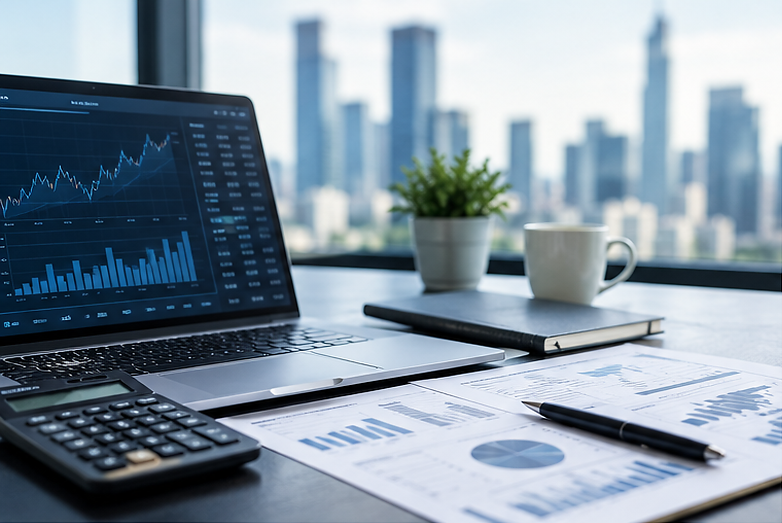 Financial consulting workspace